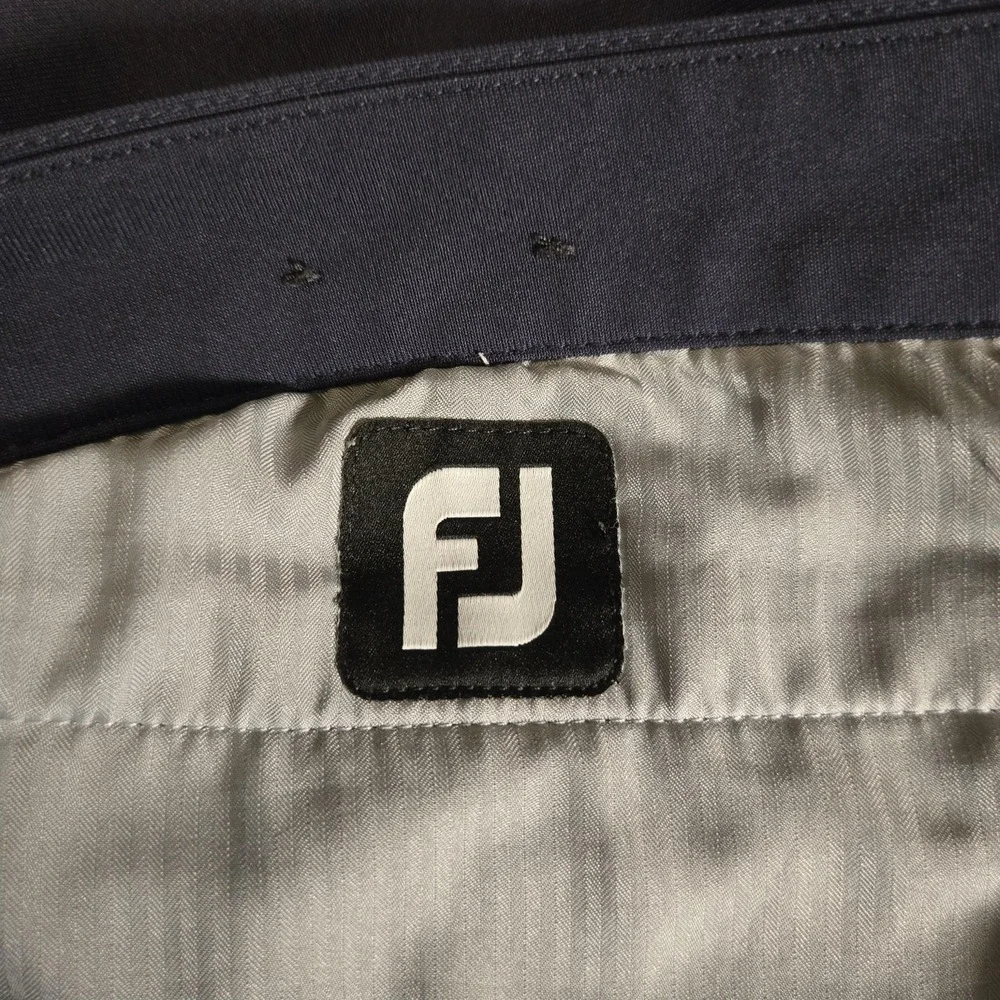 FootJoy Shorts Mens 38 Blue‎ Chino Golf Flat Front Performance Polyester Summer